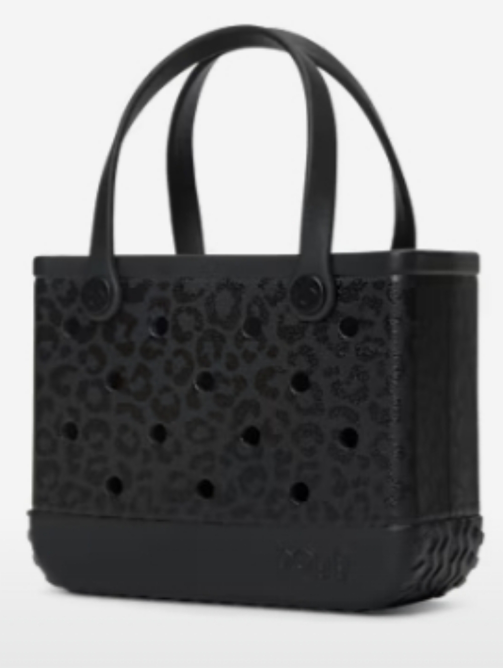 BOGG BAG- " BITTY BAG" Leopard Tote - (Onyx Black 🖤)